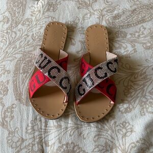 Sandal Women's Red Crisscross Sandals